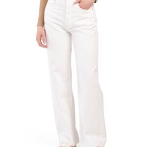 Women's White High-Waisted Jeans